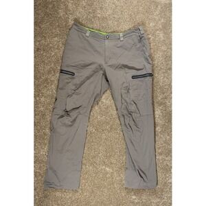 REI Mens Khaki Cargo Pants Outdoor Hiking Lightweight‎ Zip Pockets Size 36x32